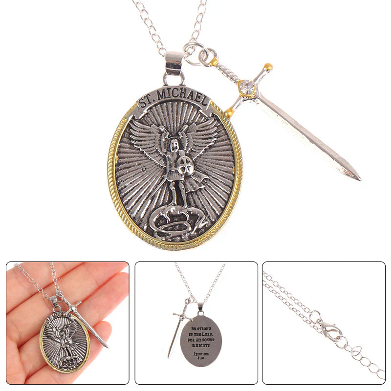 Atrae Prosperidad y Protección Divina 🙏✨ | Collar de Protección del Arcangel Miguel + Regalo 🎁