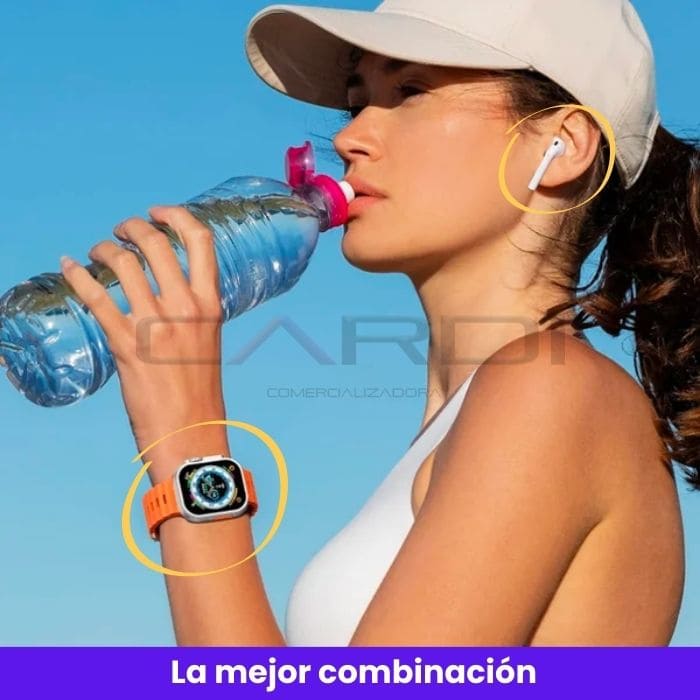 COMBO 5X1 PULSOS 🔥!OBTEN RELOJ SMARTWATCH X9 + AIRPODS PRO 2DA GENERACIÓN + PROTECTOR RELOJ + PULSO RELOJ!🔥