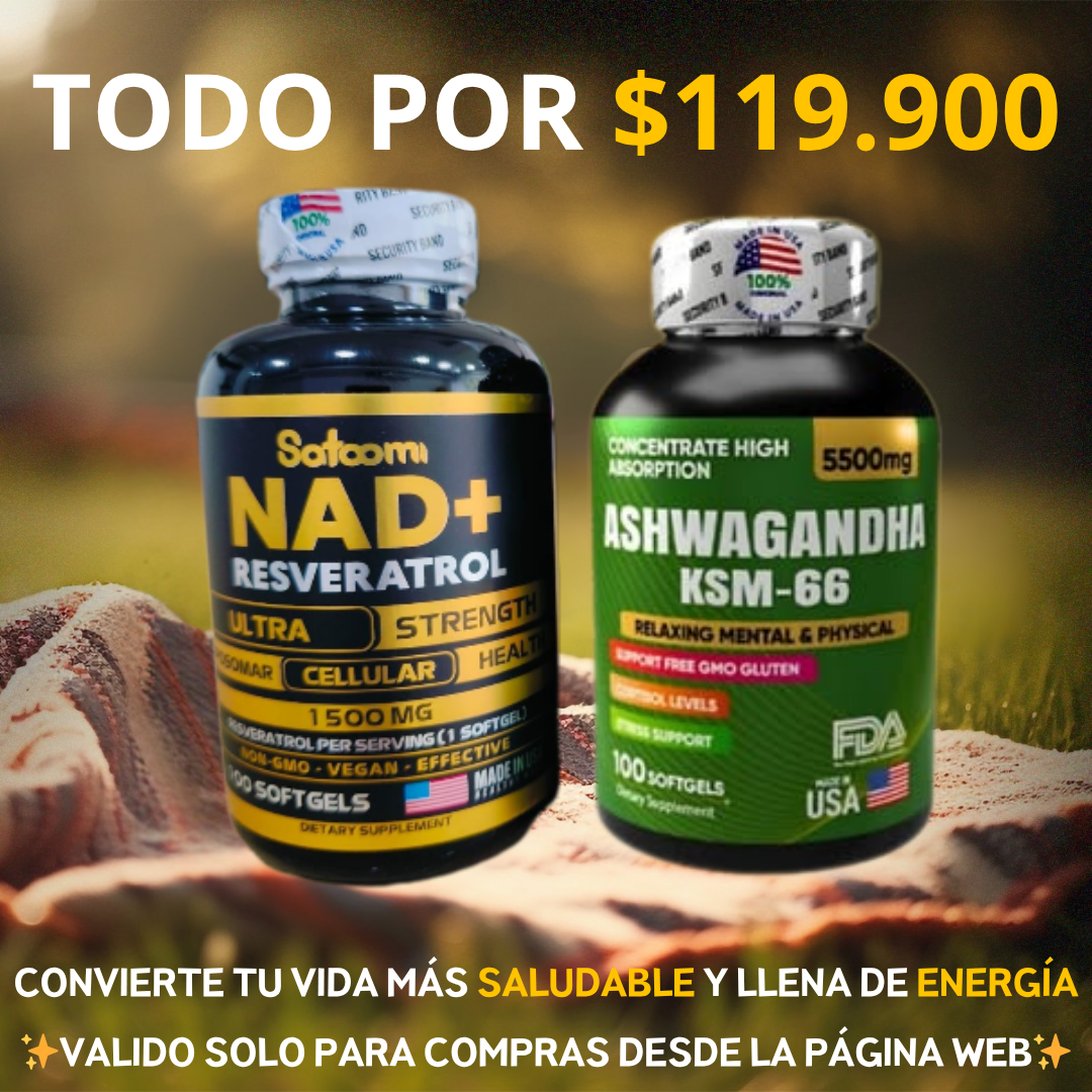 Combo PREMIUM NAD+ & Ashwagandha 💊