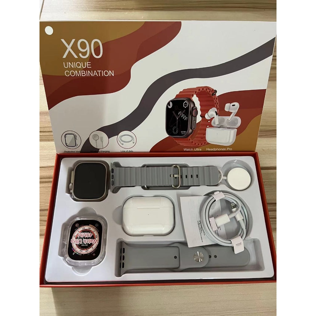 COMBO 5X1 PULSOS 🔥!OBTEN RELOJ SMARTWATCH X9 + AIRPODS PRO 2DA GENERACIÓN + PROTECTOR RELOJ + PULSO RELOJ!🔥