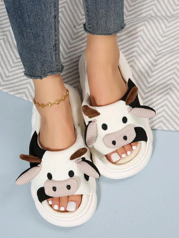 Pantufla de Vaca tejida🐮