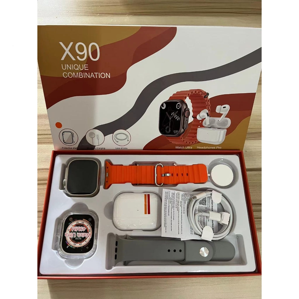 COMBO 5X1 PULSOS 🔥!OBTEN RELOJ SMARTWATCH X9 + AIRPODS PRO 2DA GENERACIÓN + PROTECTOR RELOJ + PULSO RELOJ!🔥