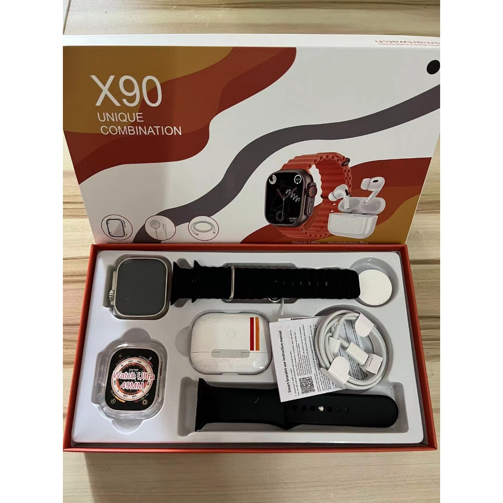 COMBO 5X1 PULSOS 🔥!OBTEN RELOJ SMARTWATCH X9 + AIRPODS PRO 2DA GENERACIÓN + PROTECTOR RELOJ + PULSO RELOJ!🔥