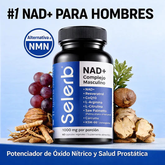 COMBO MACHO ALFA🔥SELERB NAD MEN +NITRIC OXIDE+ MAGNESIO COMPLEX💊