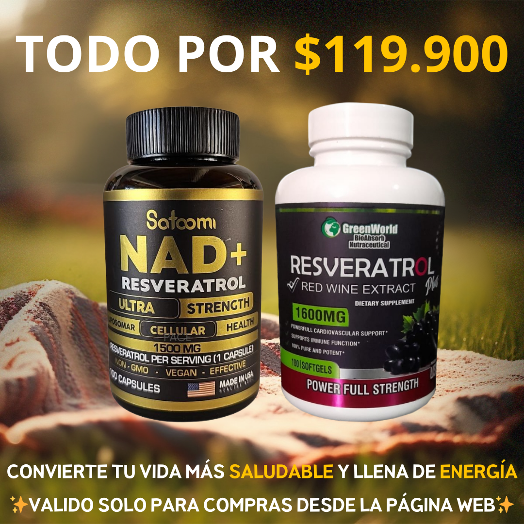 Combo Exclusivo💊Nad+ & Resveratrol🍇