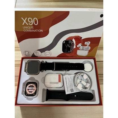 COMBO 5X1 PULSOS 🔥!OBTEN RELOJ SMARTWATCH X9 + AIRPODS PRO 2DA GENERACIÓN + PROTECTOR RELOJ + PULSO RELOJ!🔥