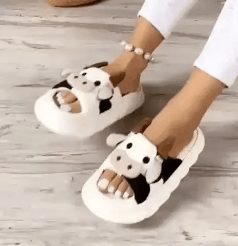 Pantufla de Vaca tejida🐮